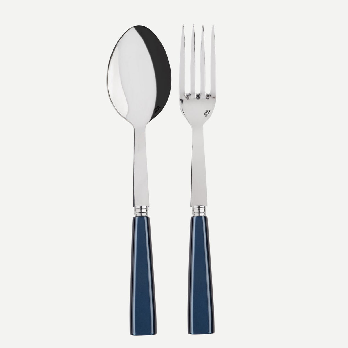 Sabre Paris - Icone Serving Set Midnight Blue (Steel Blue) 2-Pieces Acrylic Handle and Stainless Steel