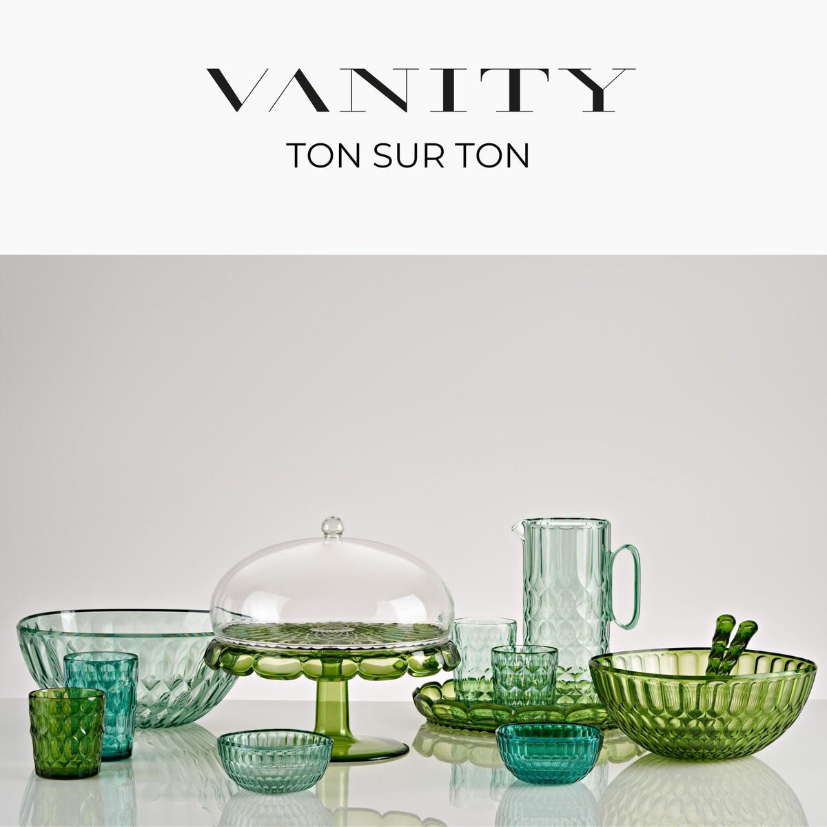 Vanity Acrylic Pitcher with Lid | Matcha Green
