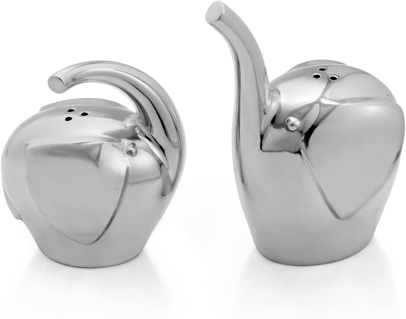 Nambe Savanna Collection Elephant Salt & Pepper Shakers