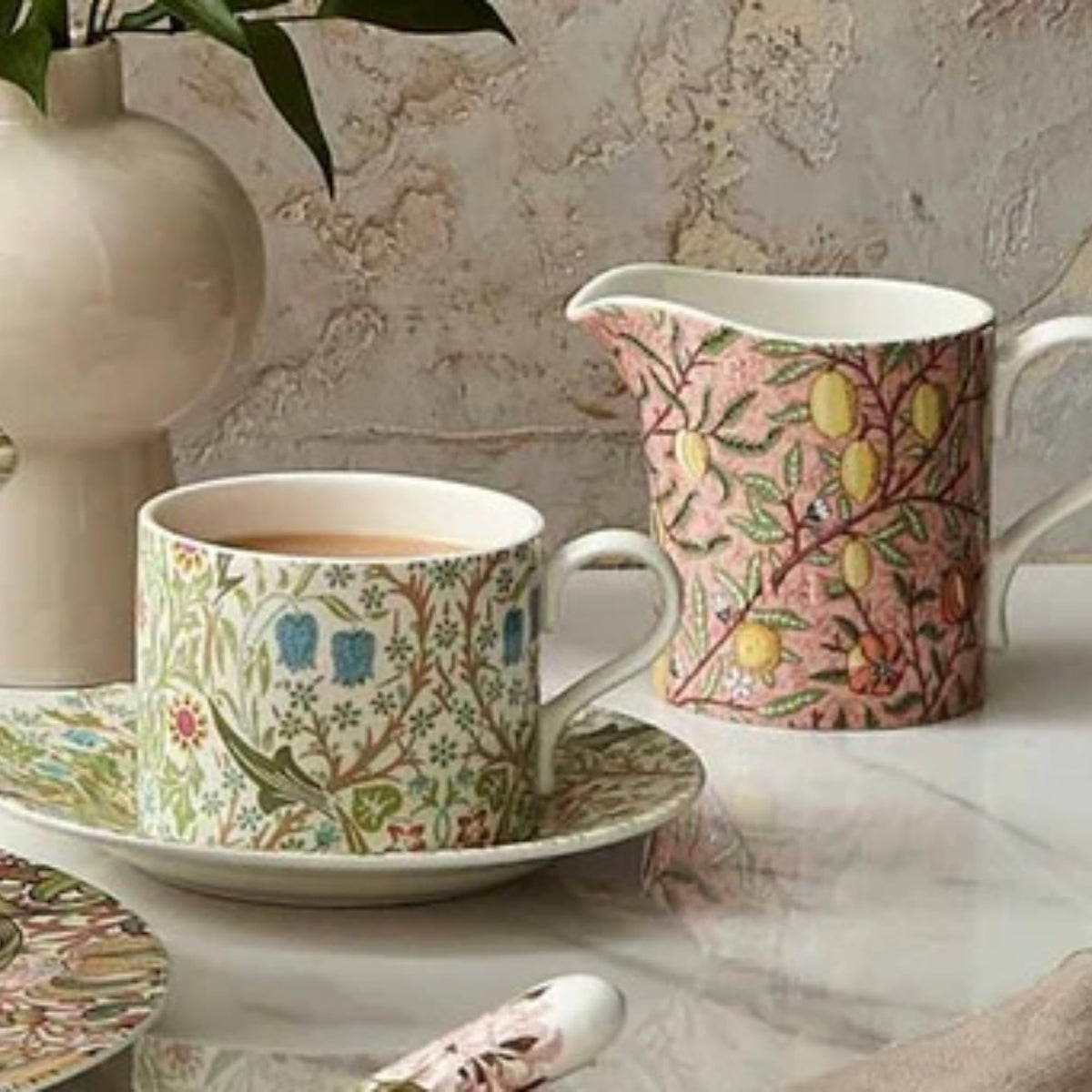 Spode Morris & Co Cream Jug, Fruit