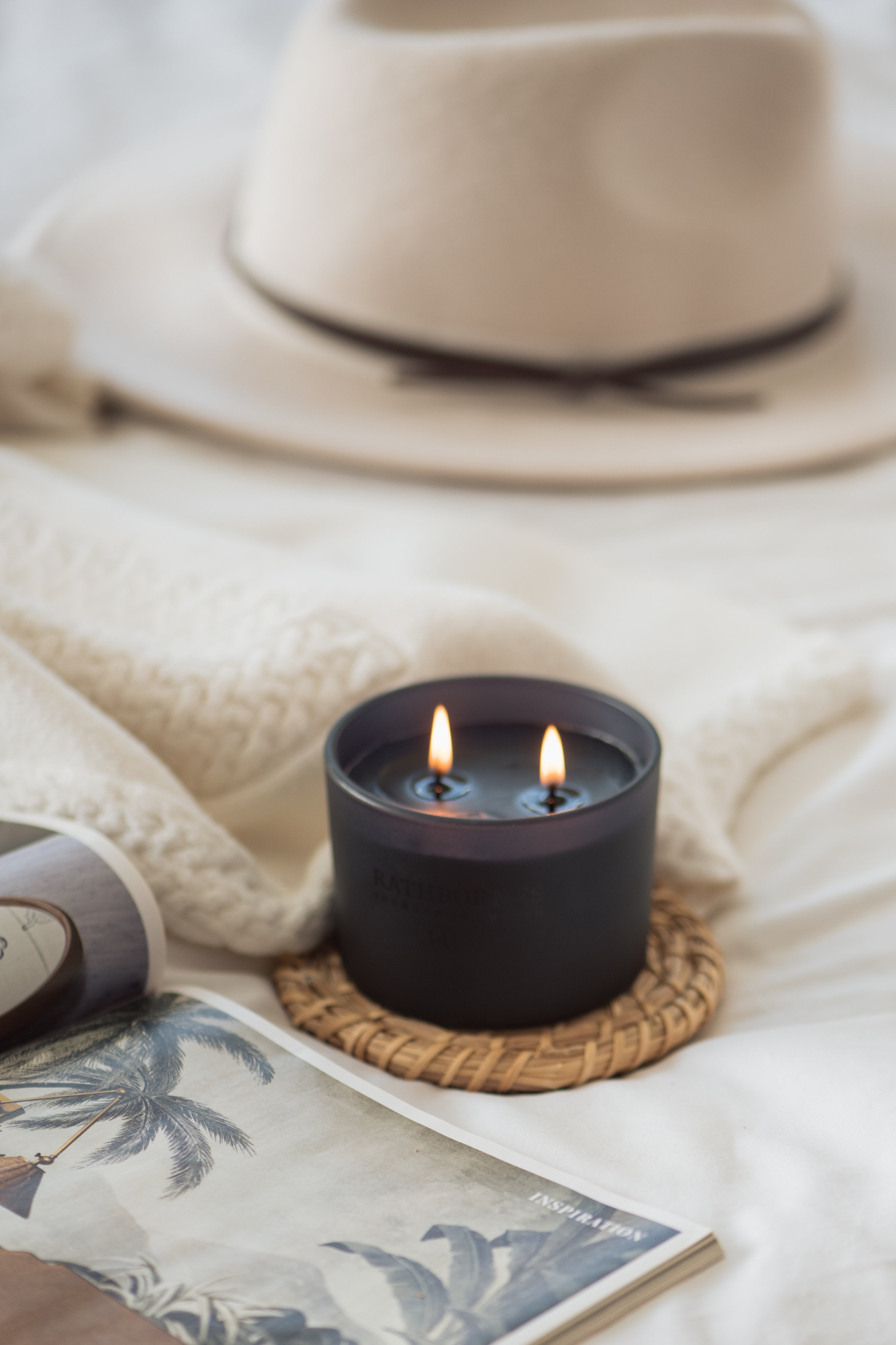 Hand-poured Rathbornes Dublin Dusk candle made in Dublin