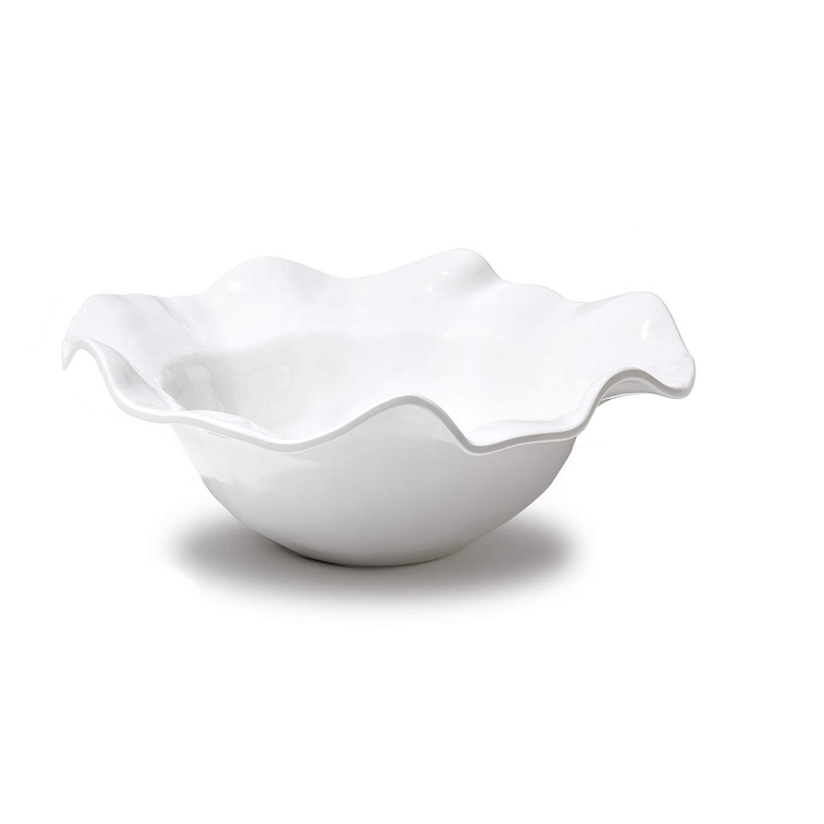 VIDA Havana Large Bowl in White Melamine | 15"D