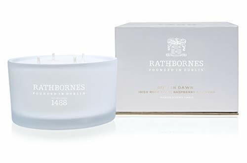 Rathbornes Dublin Dawn Scented Luxury Candle (Irish Rock Rose, Davana And Raspberries) 50hrs