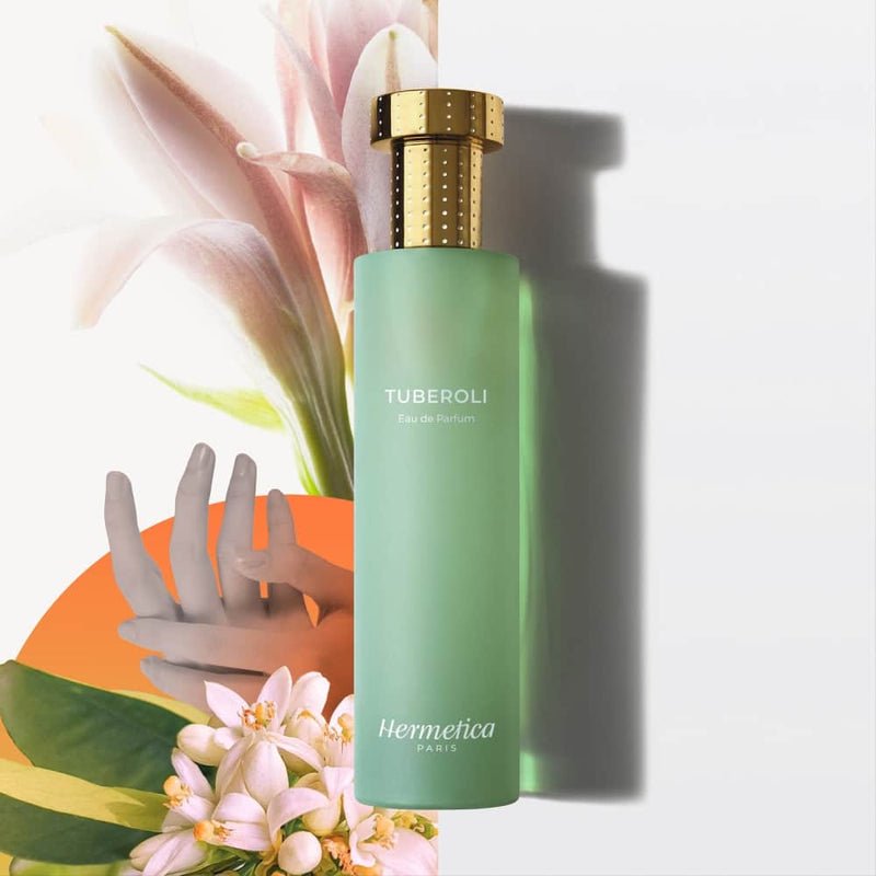 Hermetica Tuberoli Eau de Parfum — Alcohol-Free Floral Fruity Fragrance, 50ml