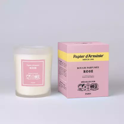 Papier d'Arménie La Bougie Rose | French Floral Scented Candle
