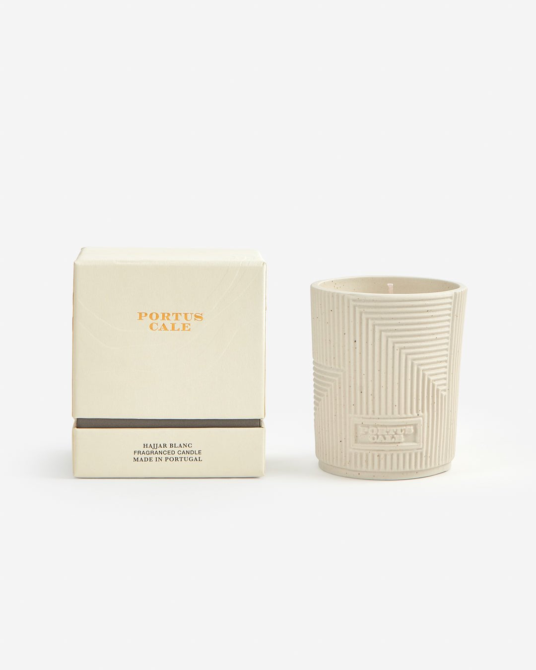 Portus Cale Hajjar Blanc  Scented Candle 210g Woody and Oriental Fragrance Handcrafted Vessel