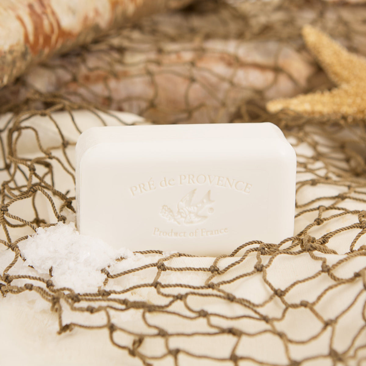 Pre de Provence Quad-Milled French Soap Bar, 250g x 12 Pack - Sea Salt with Shea Butter