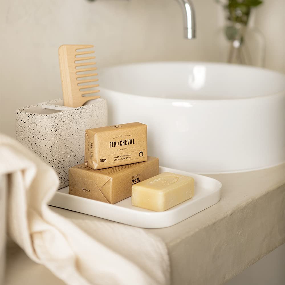Fer A Cheval Marseille Soap Bar Plant Base Set of 2 (250 x 2)