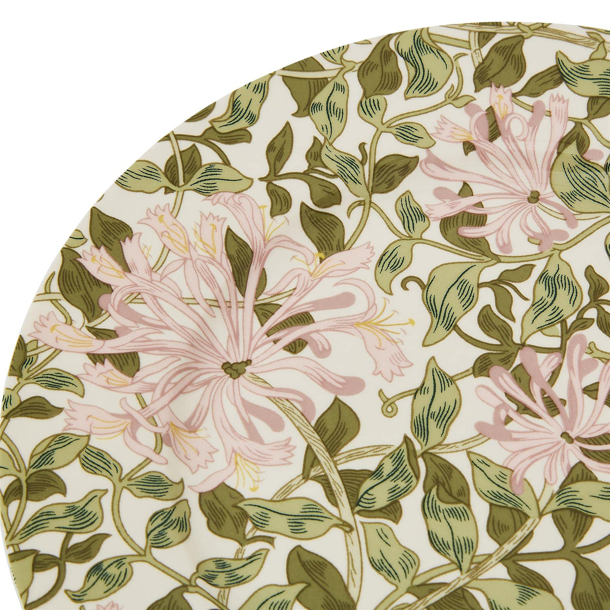 Morris & Co. Dessert Plates | Set of 4 | 8-Inch Round Plates for Dessert, Appetizers, and Dinner | Made of Fine Porcelain | Dishwasher and Microwave Safe