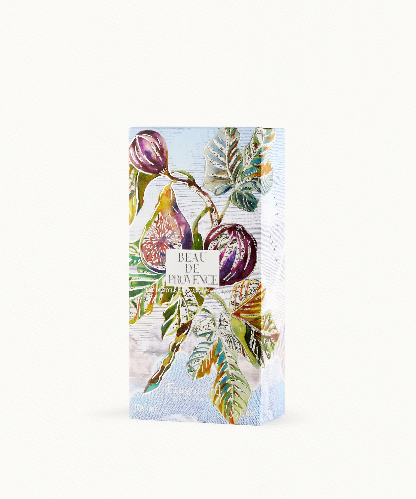 Fragonard Beau de Provence 100ml Eau de Toilette flat lay fig bergamot patchouli Provence