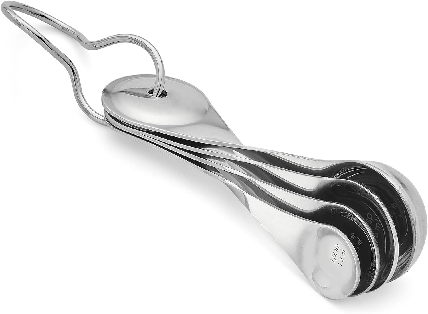 Nambe Twist 4 Piece Measuring Spoons Set