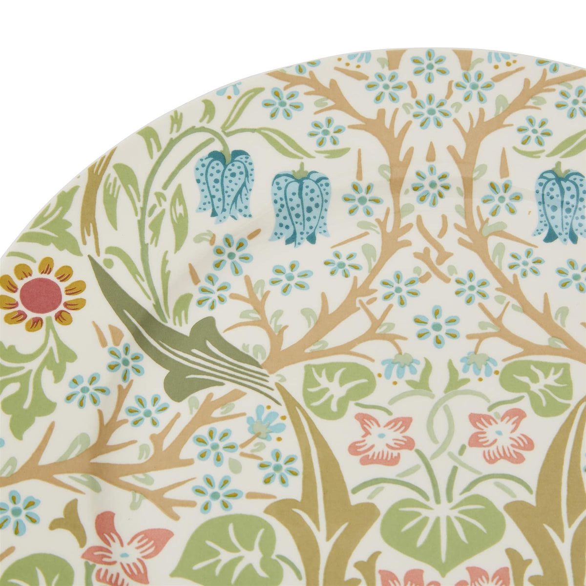 Morris & Co. Dessert Plates | Set of 4 | 8-Inch Round Plates for Dessert, Appetizers, and Dinner | Made of Fine Porcelain | Dishwasher and Microwave Safe