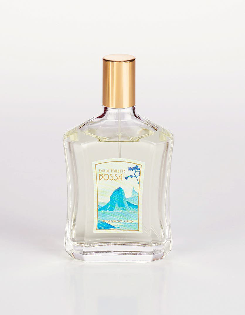 Granado Bossa bottle close-up, citrus solar floral