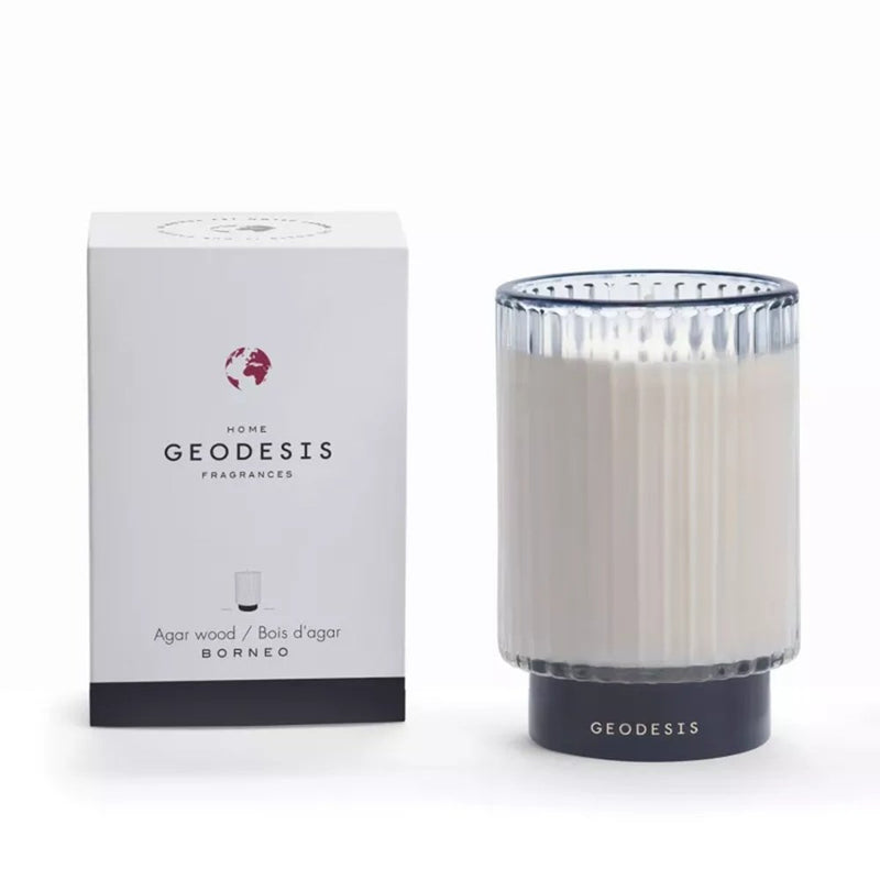 Geodesis Agar-Wood Prestige Scented Candle 350g – woody incense fragrance from France