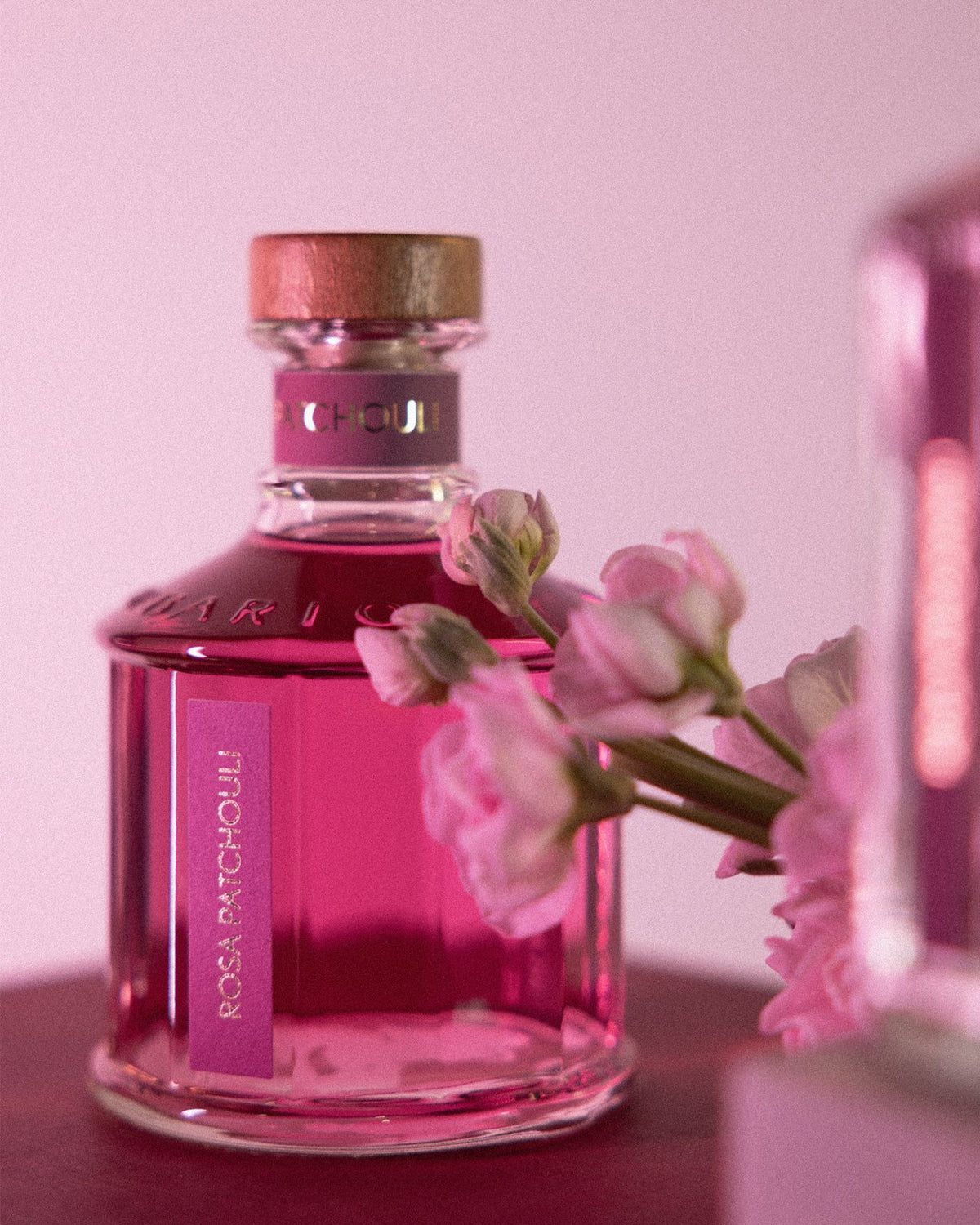 Erbario Toscano Rosa Patchouli Diffuser Set | Elegant Rose and Patchouli Home Scent