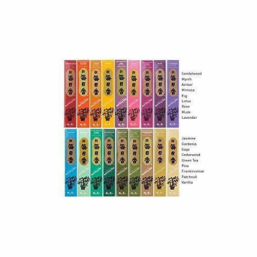 Morning Star Incense Assortment of 18 Fragrances Japanese