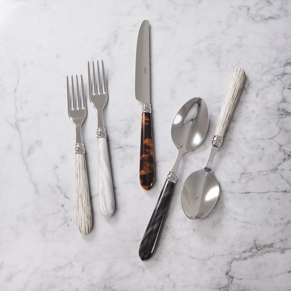 Capdeco Diana Night Blue 5-Piece Flatware Place Setting | 18/10 Stainless Steel
