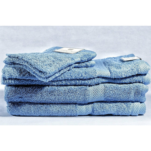 Essential Linens 7 Piece Towel Set Marine Blue (2 Hand Towel, 2 Bath Towel, 2 Face Cloth + Bath Mat) - Home Decors Gifts online | Fragrance, Drinkware, Kitchenware & more - Fina Tavola