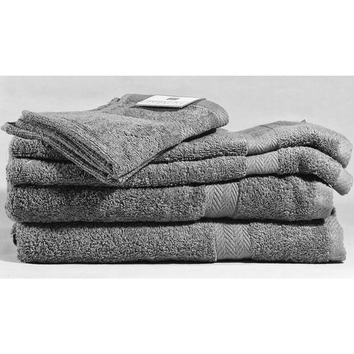 Essential Linens 7-piece Towel Set Grey Bath Towel Generous Size (2 Hand Towel, 2 Bath Towel, 2 Face Cloth + Bath Mat) - Home Decors Gifts online | Fragrance, Drinkware, Kitchenware & more - 