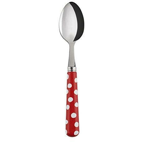 Sabre Espresso Spoons Set of 4 Printed Handle 4-Colors White-Dots (Blue, Red, Green, Orange) - Home Decors Gifts online | Fragrance, Drinkware, Kitchenware & more - Fina Tavola