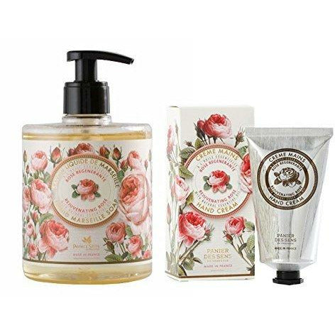 Rose Liquid Marseille Soap & Hand Cream Set - Home Decors Gifts online | Fragrance, Drinkware, Kitchenware & more - Fina Tavola