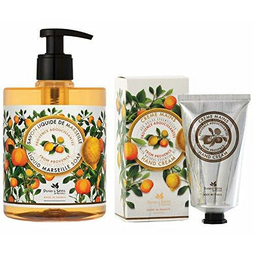 Soothing Provence Citrus Liquid Marseille Soap & Hand Cream Set - Home Decors Gifts online | Fragrance, Drinkware, Kitchenware & more - Fina Tavola