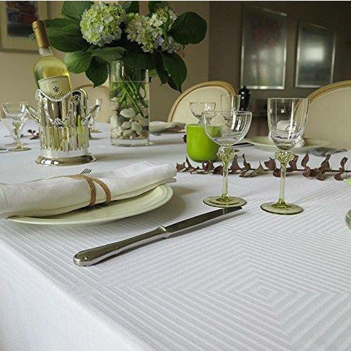 Mode Living Tokyo White Tablecloth Easy Care