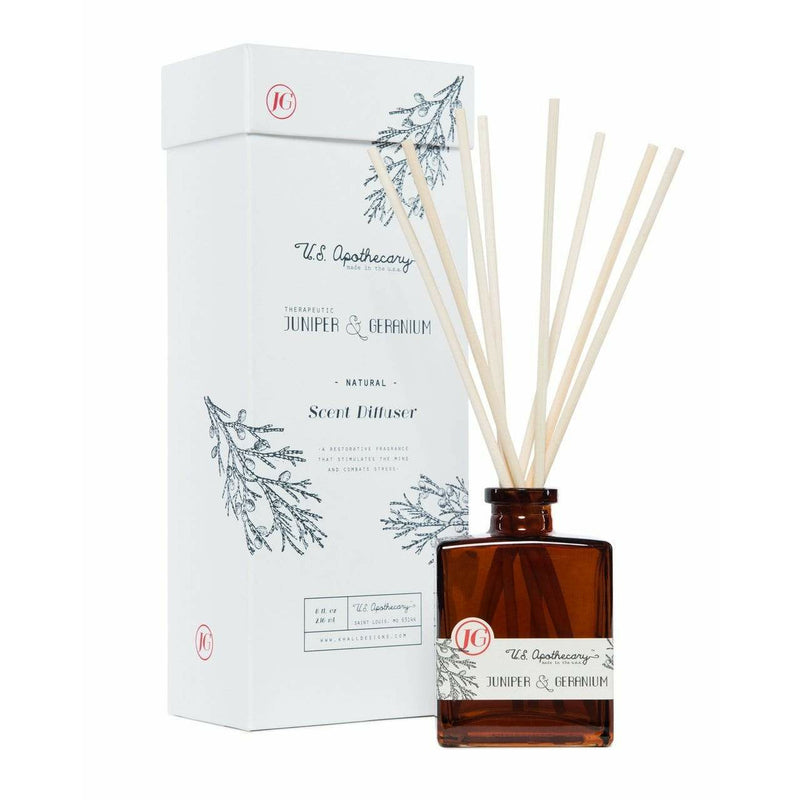 U.S. Apothecary Juniper and Geranium Scent Reed Diffuser - Home Decors Gifts online | Fragrance, Drinkware, Kitchenware & more - Fina Tavola