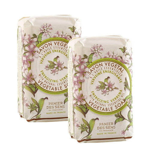 Panier des Sens Verbena Energizing Extra Gentle Soap (set of 2) - Home Decors Gifts online | Fragrance, Drinkware, Kitchenware & more - Fina Tavola