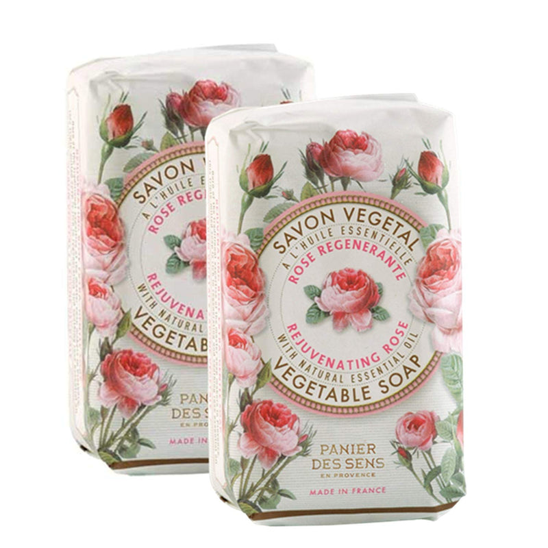 Panier des Sens Rejuvenating Rose Vegetable Soap (set of 2) - Home Decors Gifts online | Fragrance, Drinkware, Kitchenware & more - Fina Tavola