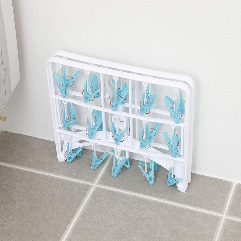 Portable Hanging Drying Rack, Laundry Hanger, Clip and Dry, 30 Clips Aisen - Home Decors Gifts online | Fragrance, Drinkware, Kitchenware & more - Fina Tavola