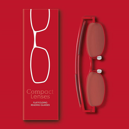 Compact Lenses Flat Folding-Reading Glasses Chilli (available in +1.5,+2.0 & +2.5) - Home Decors Gifts online | Fragrance, Drinkware, Kitchenware & more - Fina Tavola