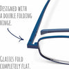 Compact Lenses Flat Folding-Reading Glasses Blue (available in +1.5,+2.0 & +2.5) - Home Decors Gifts online | Fragrance, Drinkware, Kitchenware & more - Fina Tavola