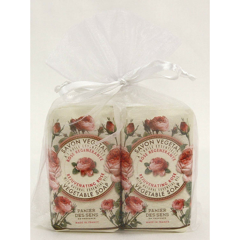 Panier des Sens Rejuvenating Rose Vegetable Soap (set of 2) - Home Decors Gifts online | Fragrance, Drinkware, Kitchenware & more - Fina Tavola
