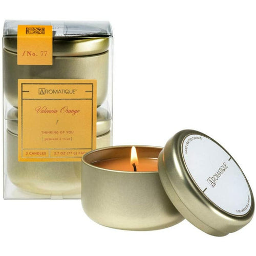 Valencia Orange Votive Candle "Thinking of you" 3oz (Set of 2) - Home Decors Gifts online | Fragrance, Drinkware, Kitchenware & more - Fina Tavola