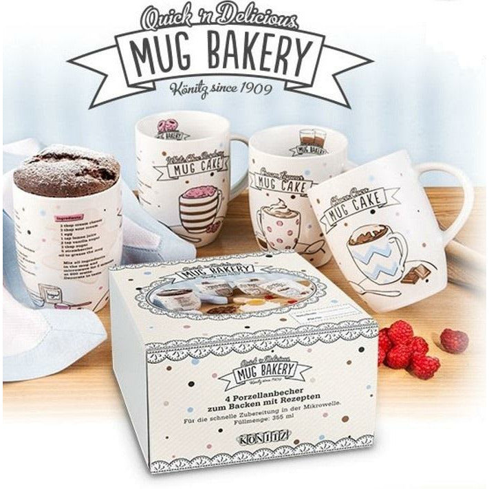 Mug Bakery Recipe (Set of 4) Gift Box - Home Decors Gifts online | Fragrance, Drinkware, Kitchenware & more - Fina Tavola