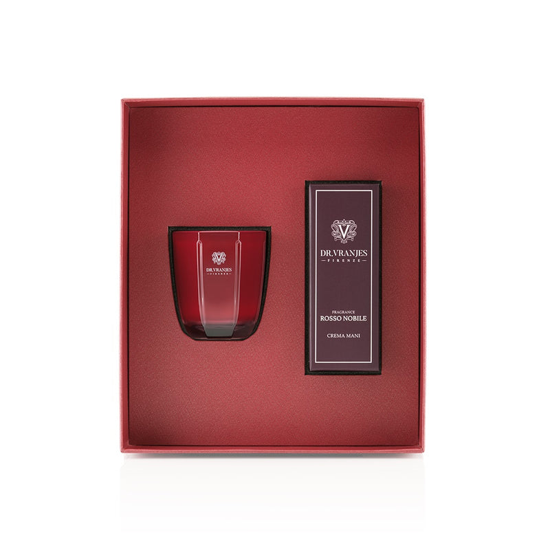 Dr. Vranjes Rosso Nobile Candle & Rosso Nobile Hand Cream Set - Home Decors Gifts online | Fragrance, Drinkware, Kitchenware & more - Fina Tavola