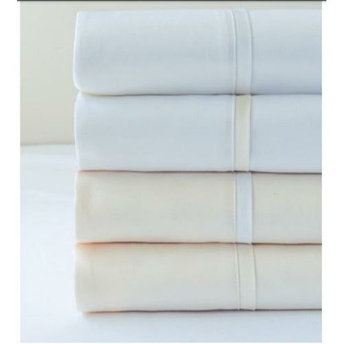Bovi Estate King Size Sheet Set 100% Cotton Sateen - Ivory/White - Home Decors Gifts online | Fragrance, Drinkware, Kitchenware & more - Fina Tavola