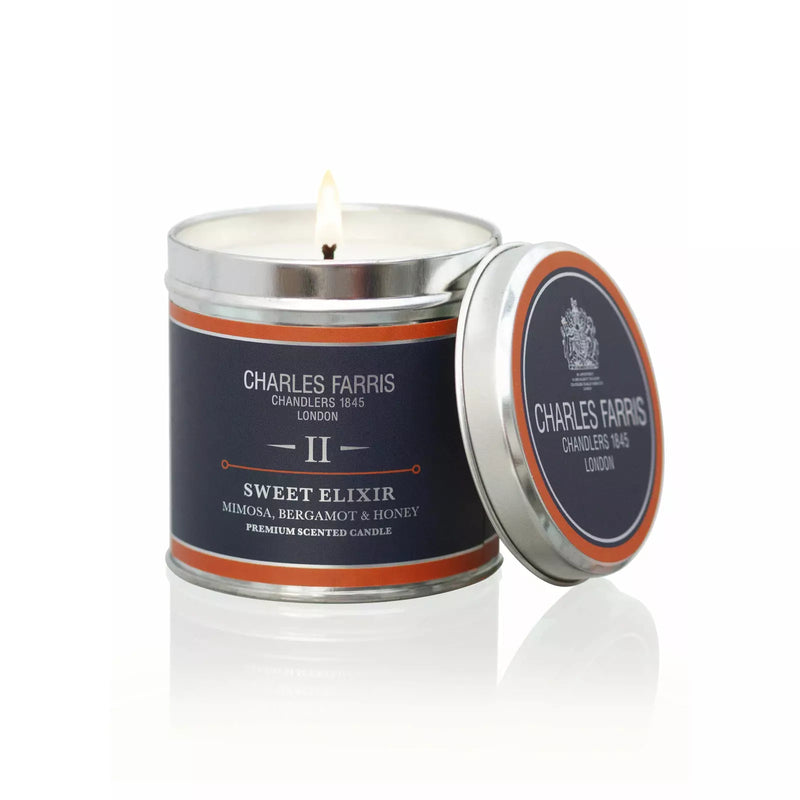 Sweet Elixir Scented Tin Candle | Mimosa, Bergamot & British Honey