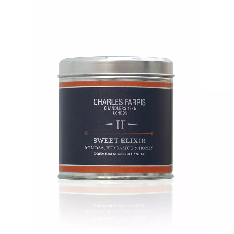Sweet Elixir Scented Tin Candle | Mimosa, Bergamot & British Honey