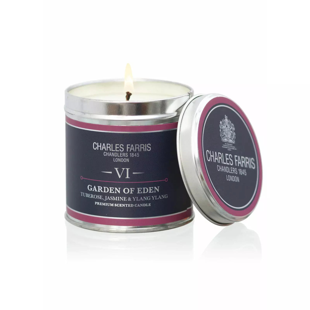 Garden of Eden Scented Tin Candle | Tuberose, Jasmine and Ylang Ylang