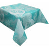 Garnier-Thiebaut Tablecloth Mille Verdoyant Turquoise 71" Square - Home Decors Gifts online | Fragrance, Drinkware, Kitchenware & more - Fina Tavola