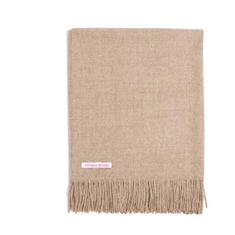 Simple Things Baby Alpaca Throw Color Natural Mushroom 70" x 52" - Home Decors Gifts online | Fragrance, Drinkware, Kitchenware & more - Fina Tavola