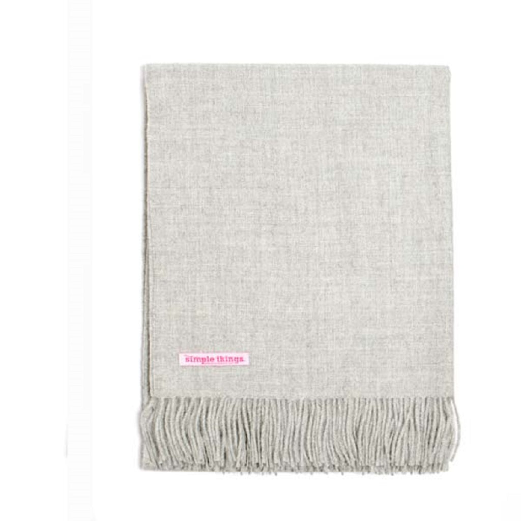 Simple Things Baby Alpaca Throw Color Natural Light Grey 70" x 52" - Home Decors Gifts online | Fragrance, Drinkware, Kitchenware & more - Fina Tavola