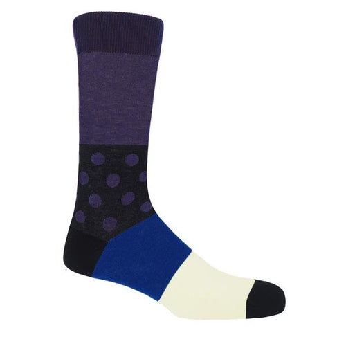 Peper Harow Mayfair Luxury Men's Socks | Purple