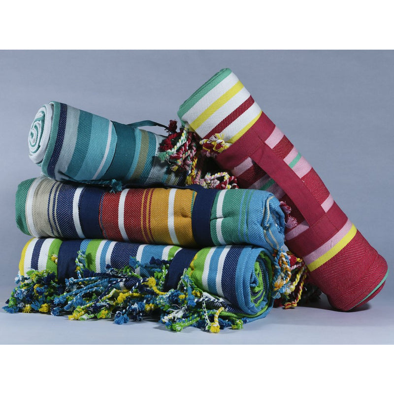 Outdoor Blanket with Fringes and Strap - Home Decors Gifts online | Fragrance, Drinkware, Kitchenware & more - Fina Tavola