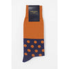 Peper Harow Mayfair Luxury Men's Socks | Burnt Orange