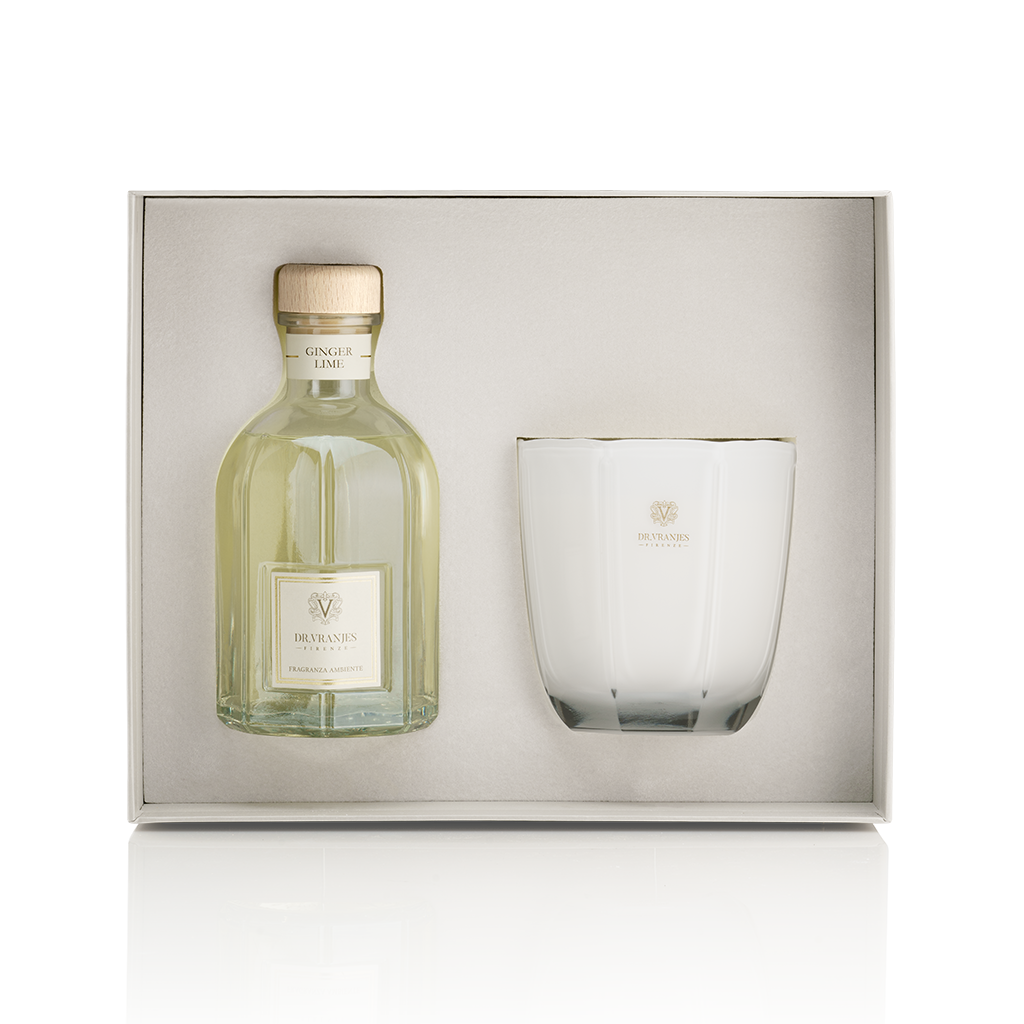 Reed Diffuser & Scented Candle Gift Set | Ginger Lime 500ml