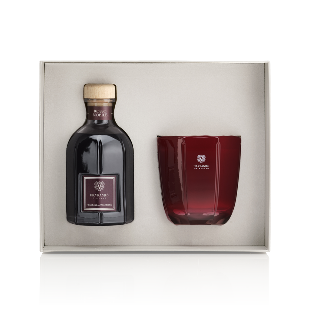 Reed Diffuser & Scented Candle Gift Set | Rosso Nobile 500ml