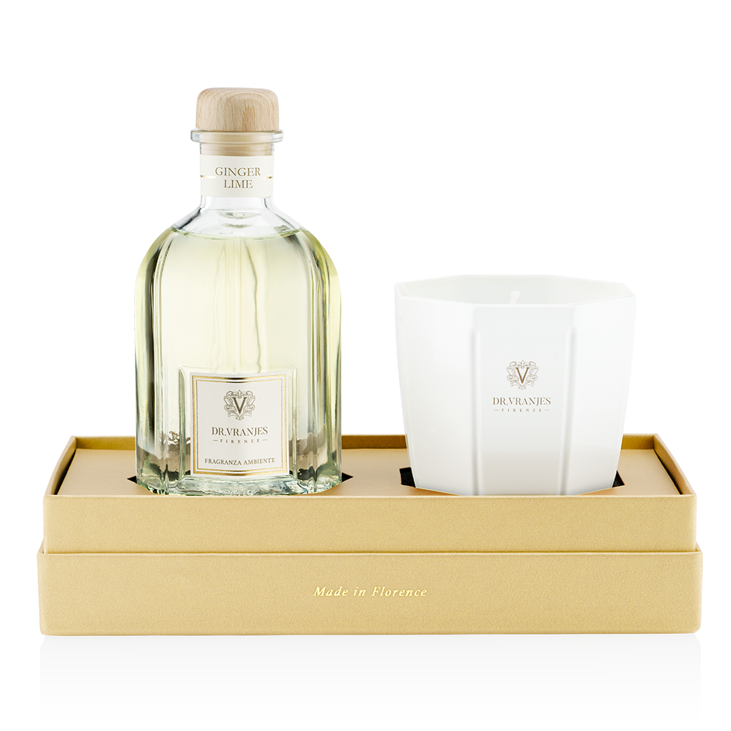 Reed Diffuser & Scented Candle Gift Set | Ginger Lime 250ml